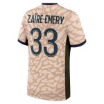Günstige Fußballtrikots Paris Saint-Germain Zaire-Emery 33 Jordan Fourth trikot 2023-24 Kurzarm